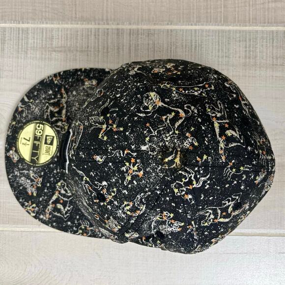 Pittsburgh Pirates MLB 59Fifty Fitted Hat Sz 7.5(59.6cm) Black With Zodiac Signs - Picture 6 of 12